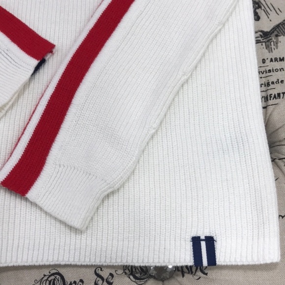 COURT AND ROWE Stripe Sleeve Sweater - Picture 5 of 7